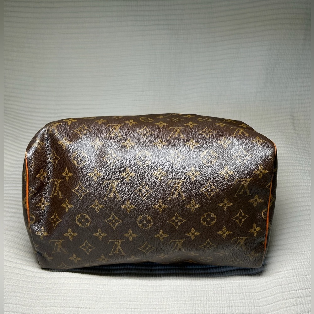 Louis Vuitton Speedy 30 Vintage 90’s Y2K Coated Canvas Purse Bag Large Patina - Picture 14 of 16